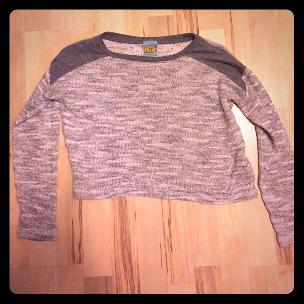 Soft Gray Crop Top